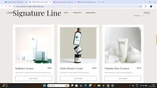 Lumina Skin Premium Skincare Brand Landing Page