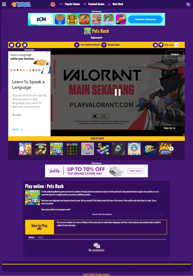 Kancil Theme | CloudArcade - HTML5 / Web Game Portal CMS — screenshot 3
