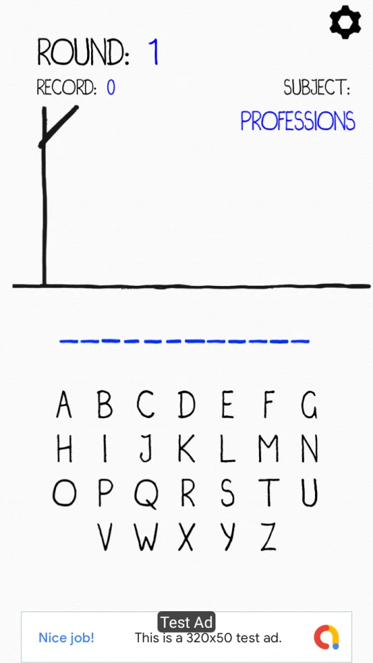 Hangman (Unity Game+AdMob+iOS+Android) — screenshot 2