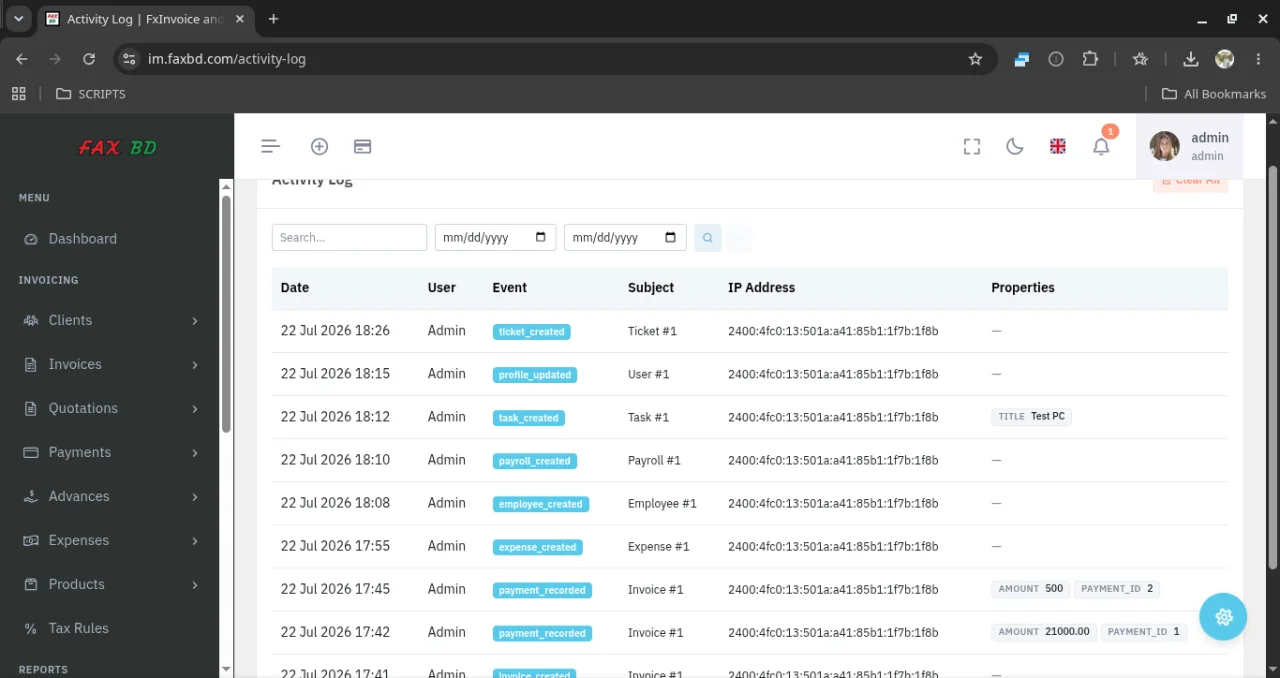 FxInvoice and HR Manager — screenshot 10