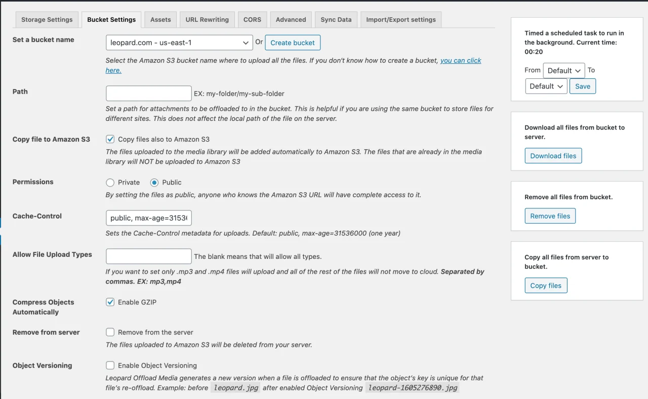 Leopard - WordPress Offload Media — screenshot 2