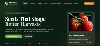 TerraSprout Seed Company Website Template