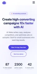 AI-Mate - AI Marketing Assistant Landing Page HTML Template