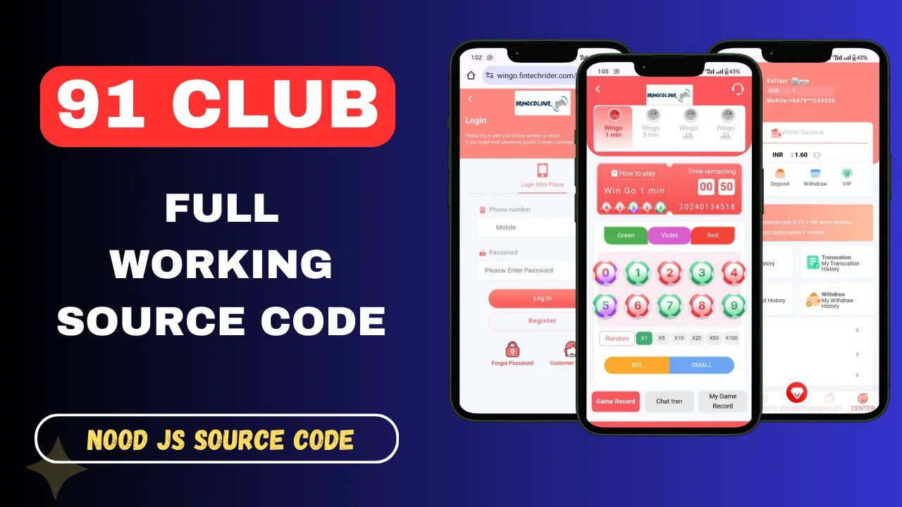 91 Club Game Full Source Code — screenshot 3