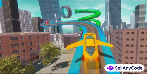 Flying Car Derby Crash Stunts