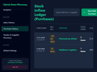 Vyloxia - Global Edition Pharmacy POS | 195 Countries | Desktop Launcher | FX Currency Engine