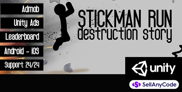 Stickman Run Game - Unity Template