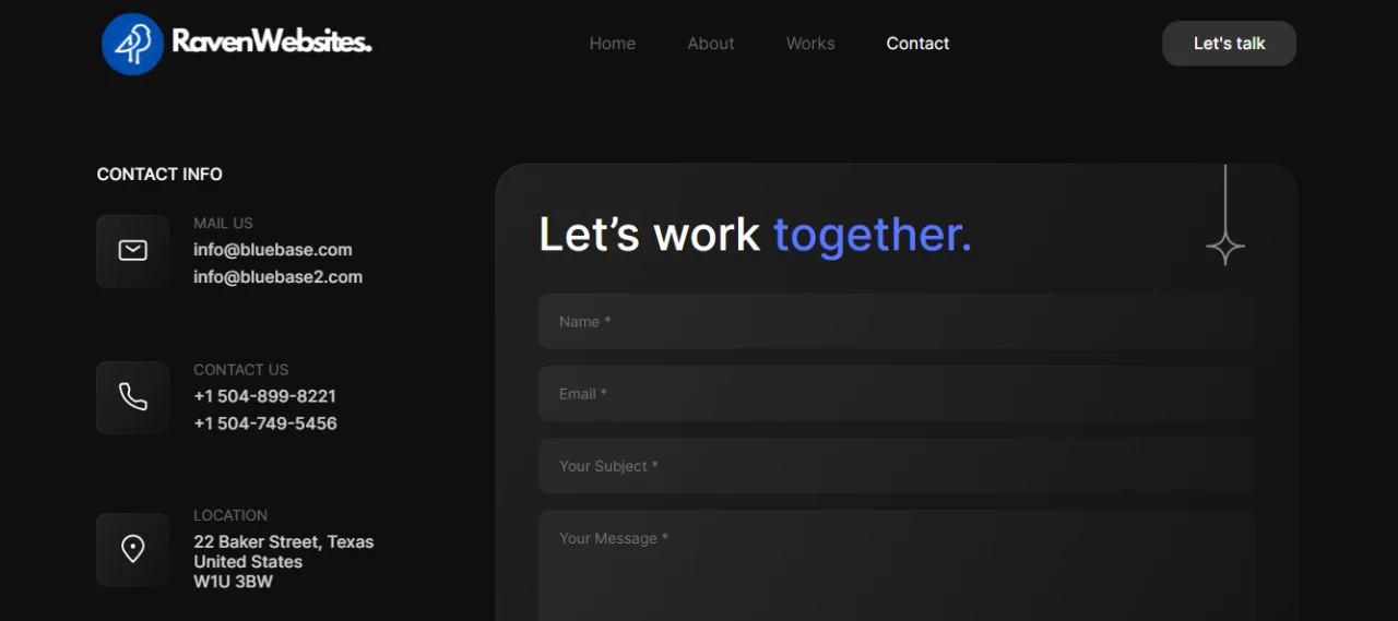 Raven Portfolio for All Business — screenshot 3