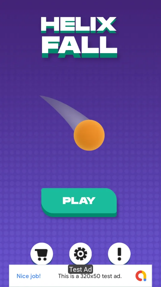 Helix Fall (Unity Game Template + AdMob Ads + GDPR Consent) — screenshot 2