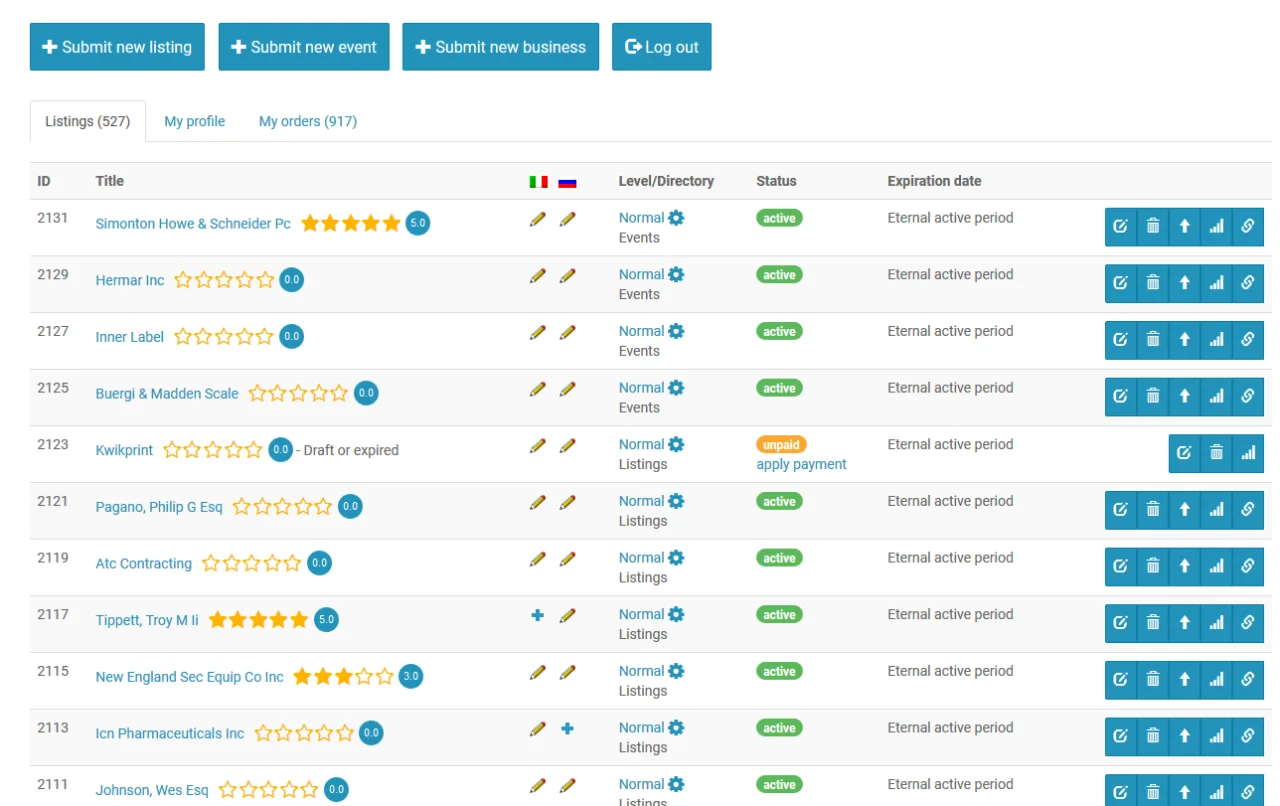 Web 2.0 Directory Plugin for WordPress — screenshot 5