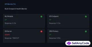API Monitor Pro - Multi-Endpoint Health Monitor with Email & Webhook Alerts