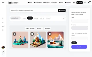 Leo - AI Image Generation and Gallery Script Website PHP 3.2