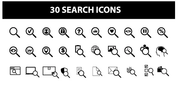 Search & Browser Line Icons — screenshot 1