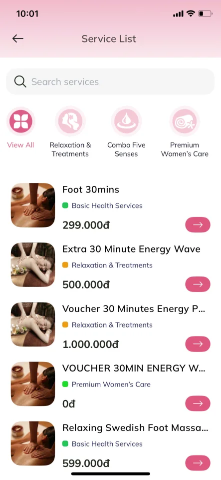 FSPA - Spa & Salon Booking Management System - Android — screenshot 2