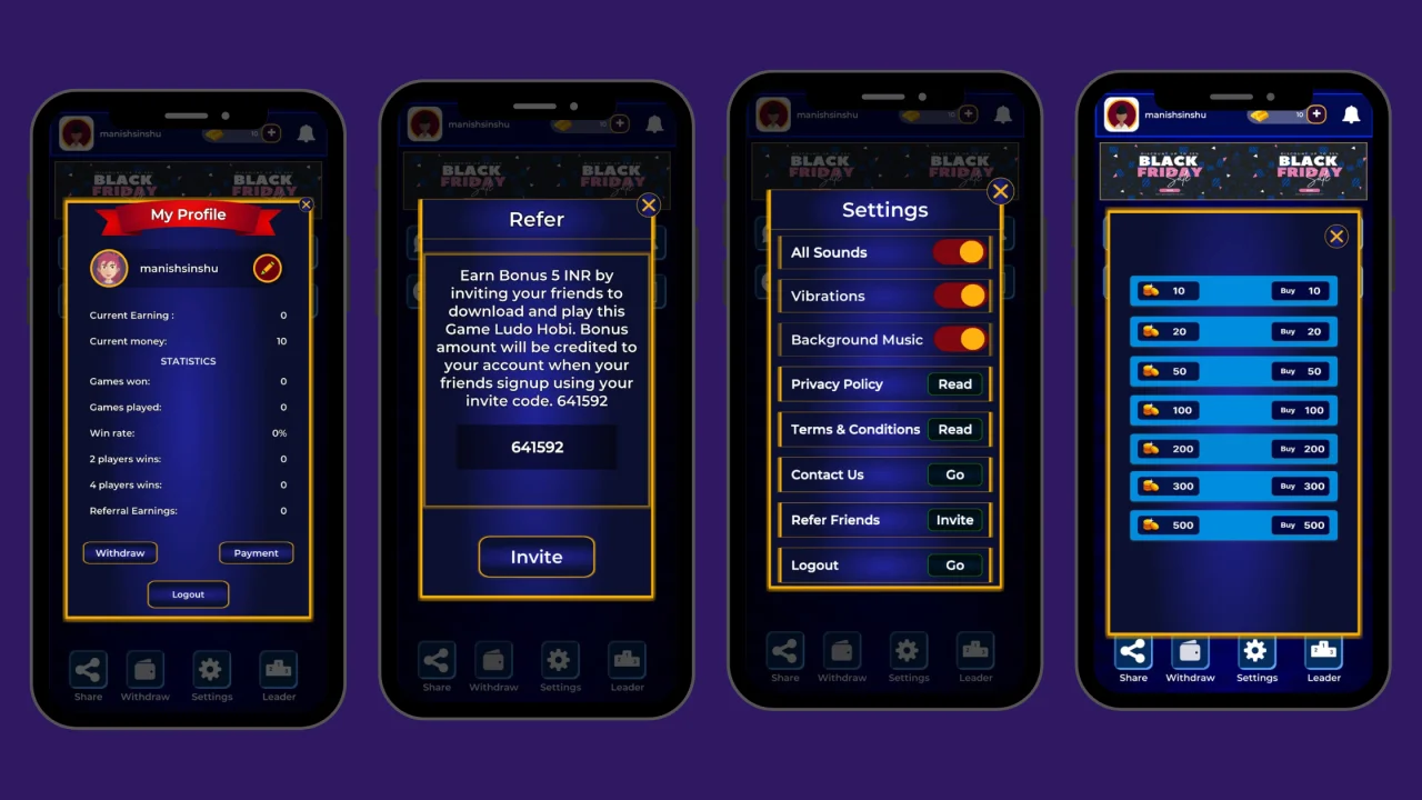 Elite Ludo v8 Real Money Earning Node.js App with Admin Panel — screenshot 1