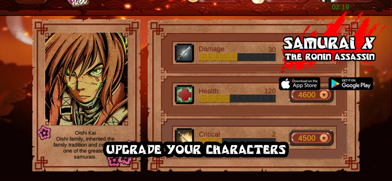 Samurai X Game Unity Source Code — screenshot 3
