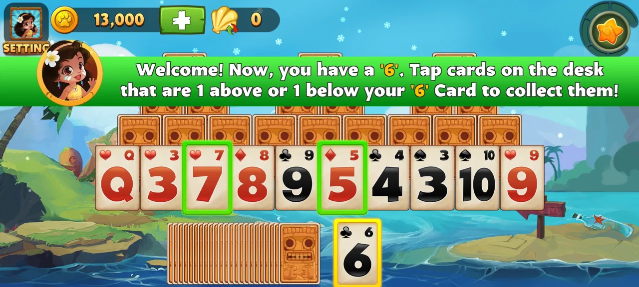 Solitaire Adventure Tripeaks — screenshot 1