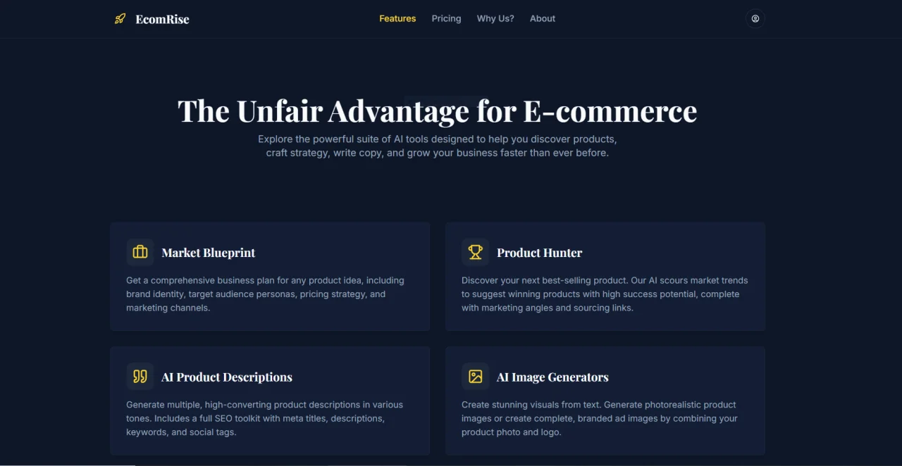 EcomRise — screenshot 1