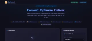 OptiConvert Pro - Batch Image Converter API