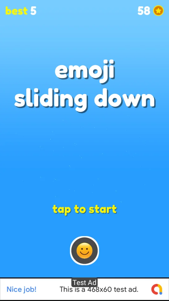 Emoji Sliding Down – Premium Unity Template — screenshot 1