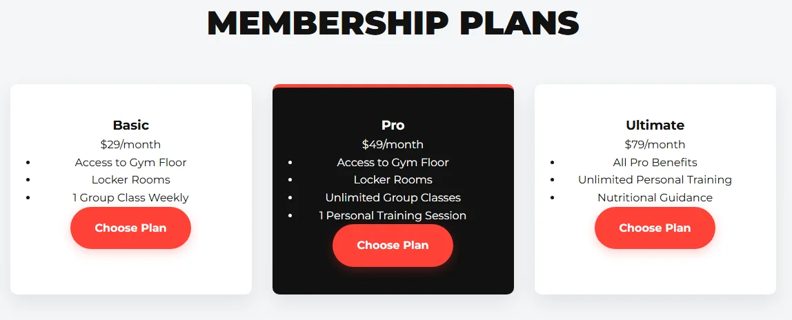 FitLife - Responsive Fitness & Gym HTML Landing Page Template — screenshot 1