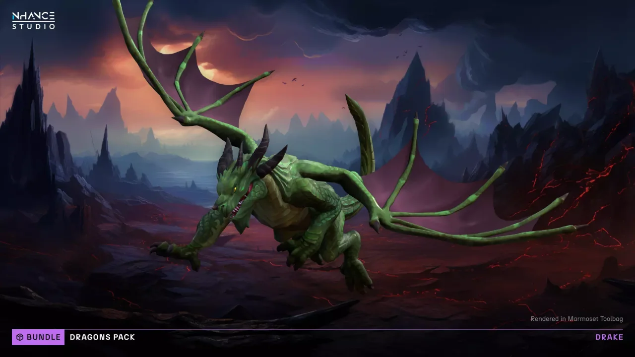 Stylized Fantasy Dragons Pack — screenshot 4