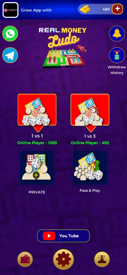 Elite Ludo Real Money Earning Android App v6 with Admin Panel — screenshot 1