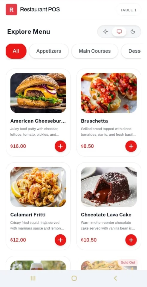 Full-Stack Offline-First Restaurant POS: QR Menu, KDS, & Admin Dashboard — screenshot 3