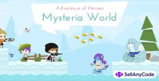 Mysteria World: Adventure of Heroes (64 Levels + 9 Bosses) Unity Game Template