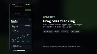 LiftLegacy React Native Fitness Tracker App MVP