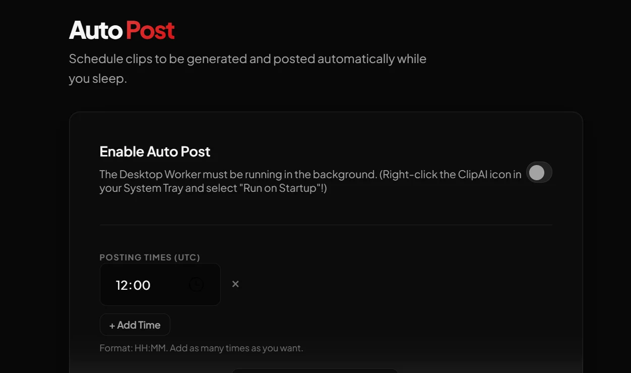 ClipAI - YouTube Shorts Automation SaaS — screenshot 3