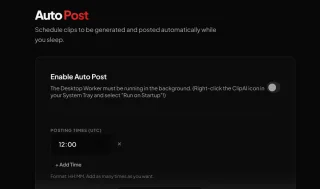ClipAI - YouTube Shorts Automation SaaS