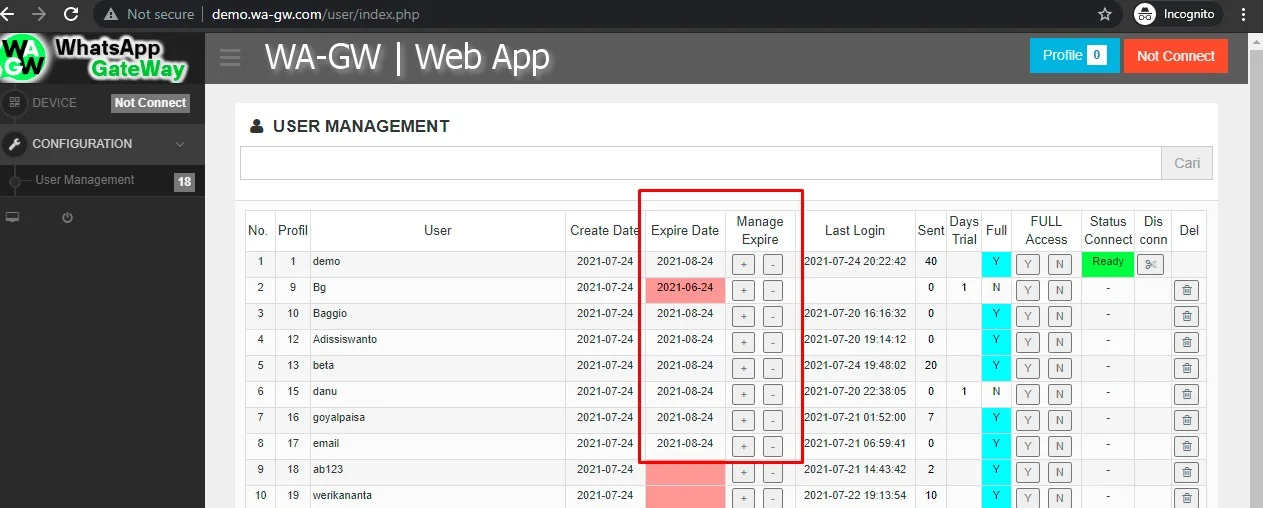 WA-GW | WhatsApp and SMS GateWay (Bulk and Chatbot) with SaaS Support — screenshot 1