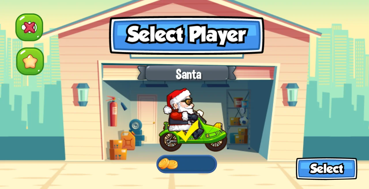 Santa Moto Race: Buildbox Game — screenshot 2