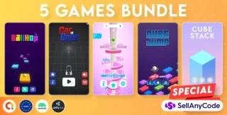 Bundle 5 Games | AdMob + GDPR + Unity