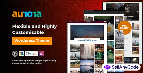 Aurora - WordPress Blog Theme with Switchable Layouts