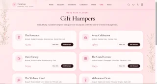 Fleurisse Luxury Floral E-Commerce UI