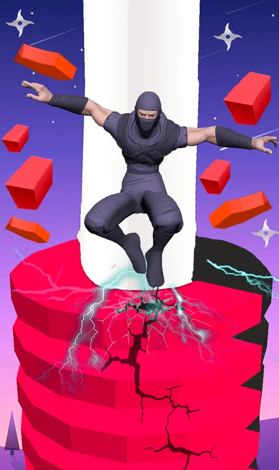 Stack Ninja Jumping Blast Fu‪N‬ — screenshot 1