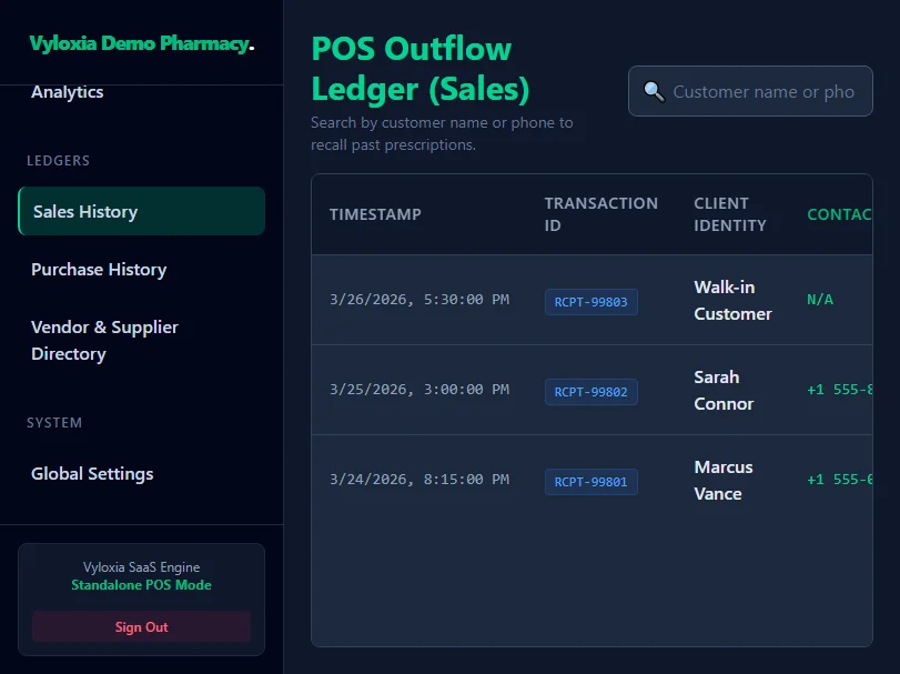Vyloxia - Global Edition Pharmacy POS | 195 Countries | Desktop Launcher | FX Currency Engine — screenshot 5