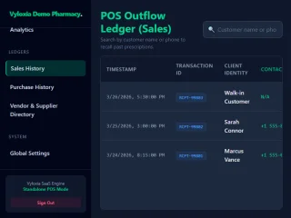 Vyloxia - Global Edition Pharmacy POS | 195 Countries | Desktop Launcher | FX Currency Engine