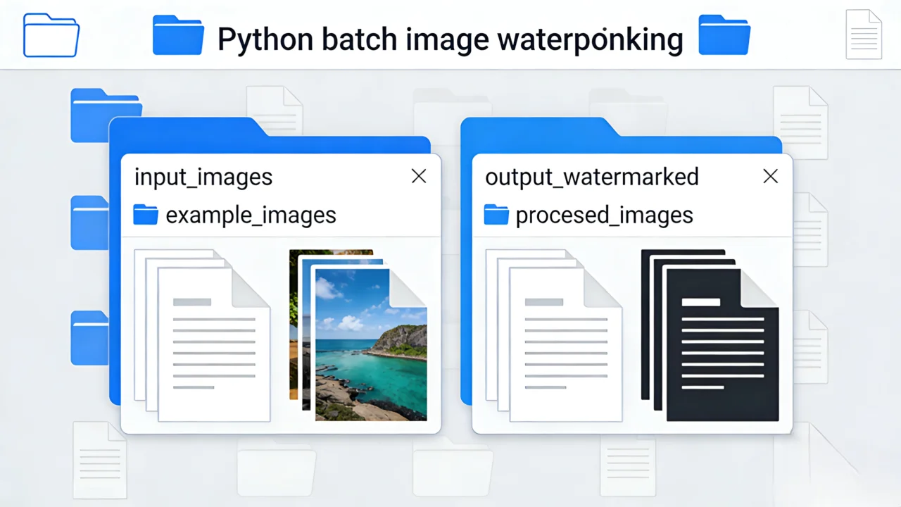 Python Bulk Image Watermark Tool | Fast Batch Photo Processing — screenshot 1