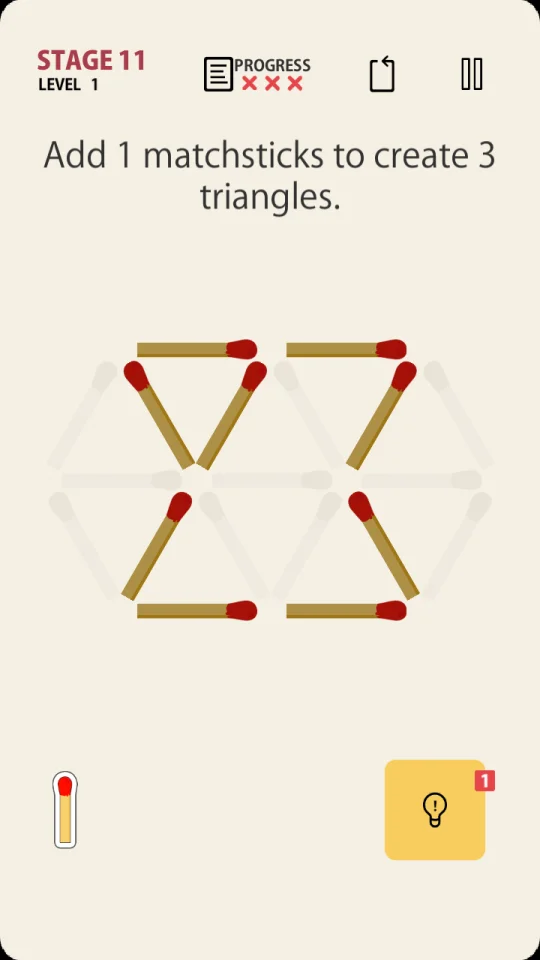 Matchstick Portrait (300 Levels) — screenshot 2