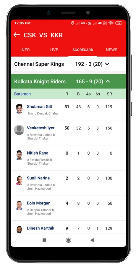 Android Cricket Live - Live Ipl Match, ICC World Cup, Cricket News, Latest Update — screenshot 6