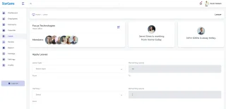 Dashboard - Human Resources Management in HTML