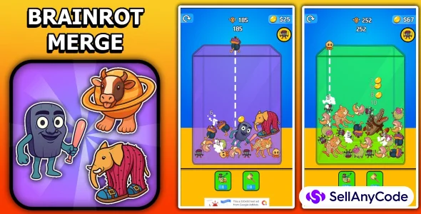 Brainrot Merge Drop Puzzle Game Unity Source Code