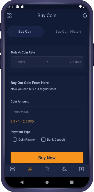 Cpocket – CryptoCurrency Wallet Flutter App — screenshot 3