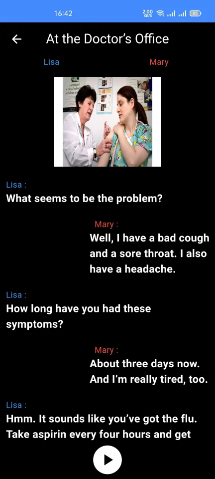English Conversations App - Flutter Source Code — screenshot 2