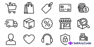 Pack 15 Icnes E-Commerce Pro