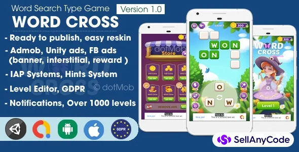 Word Cross - Unity Template Project — cover