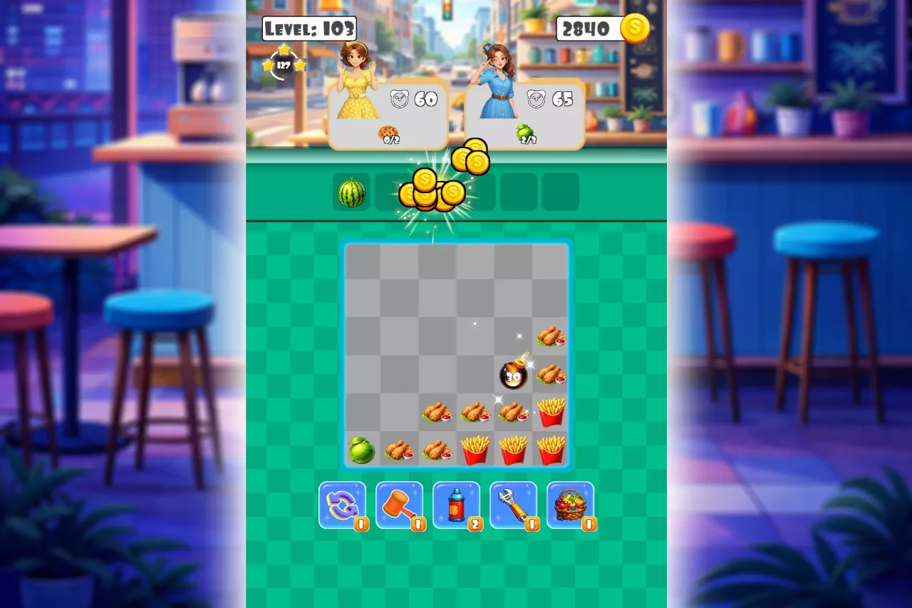 Foodie Stack Puzzle - Complete Mobile Game Template — screenshot 6